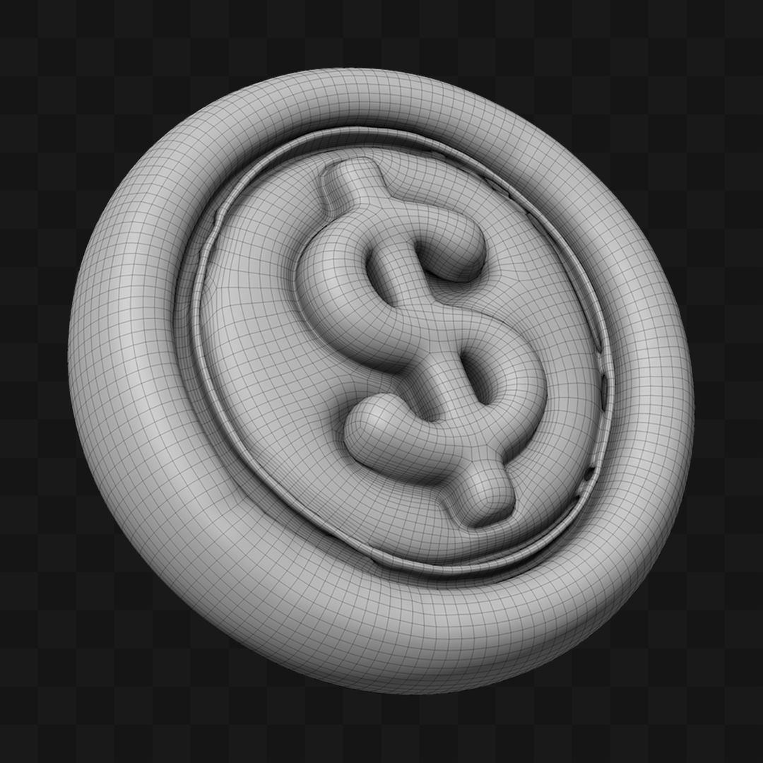 Balão Moeda - Modelo 3D