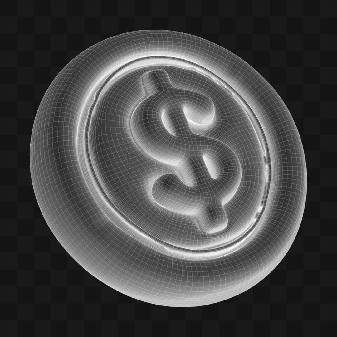 Balão Moeda - Modelo 3D