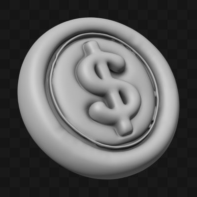 Balão Moeda - Modelo 3D