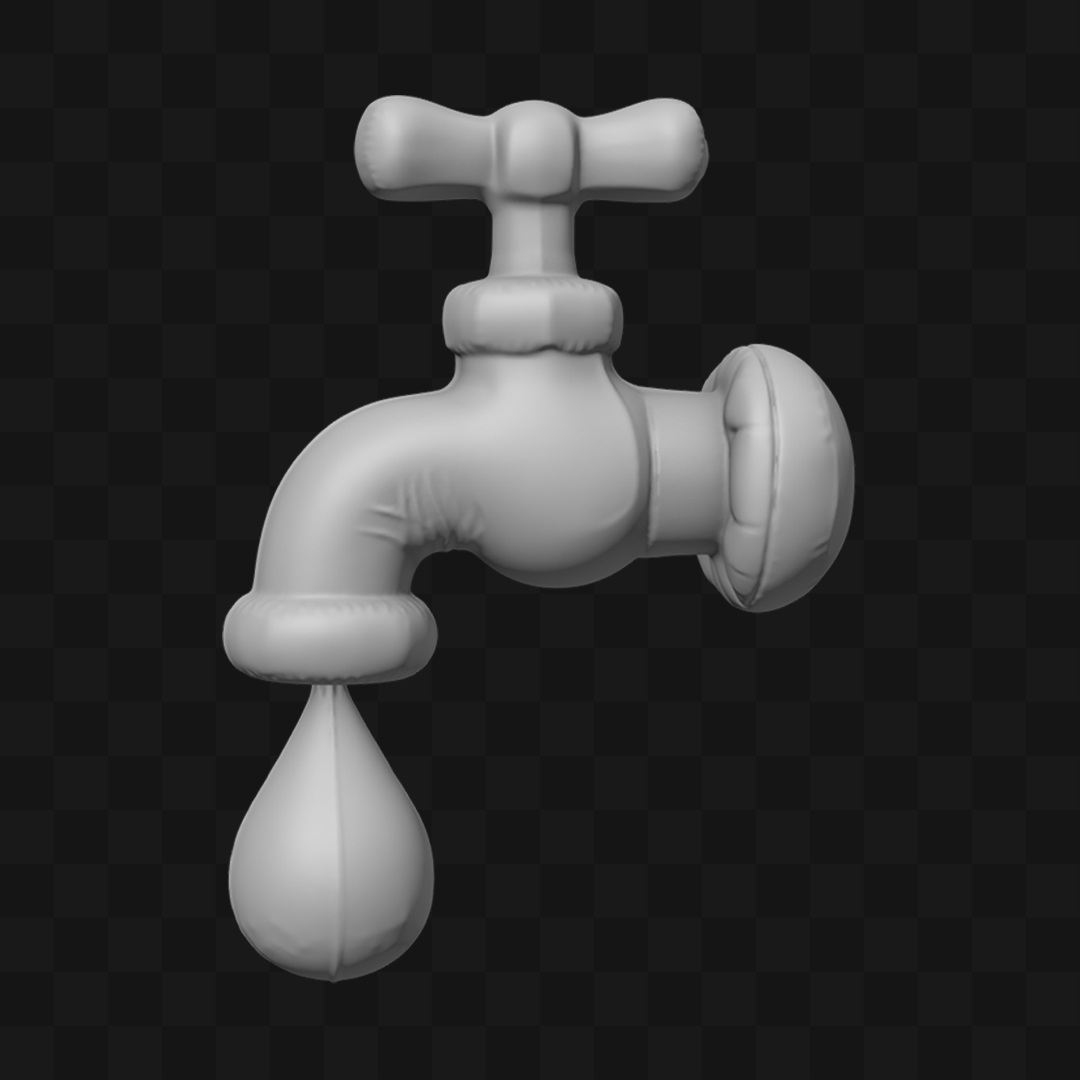 Balão Torneira - Modelo 3D