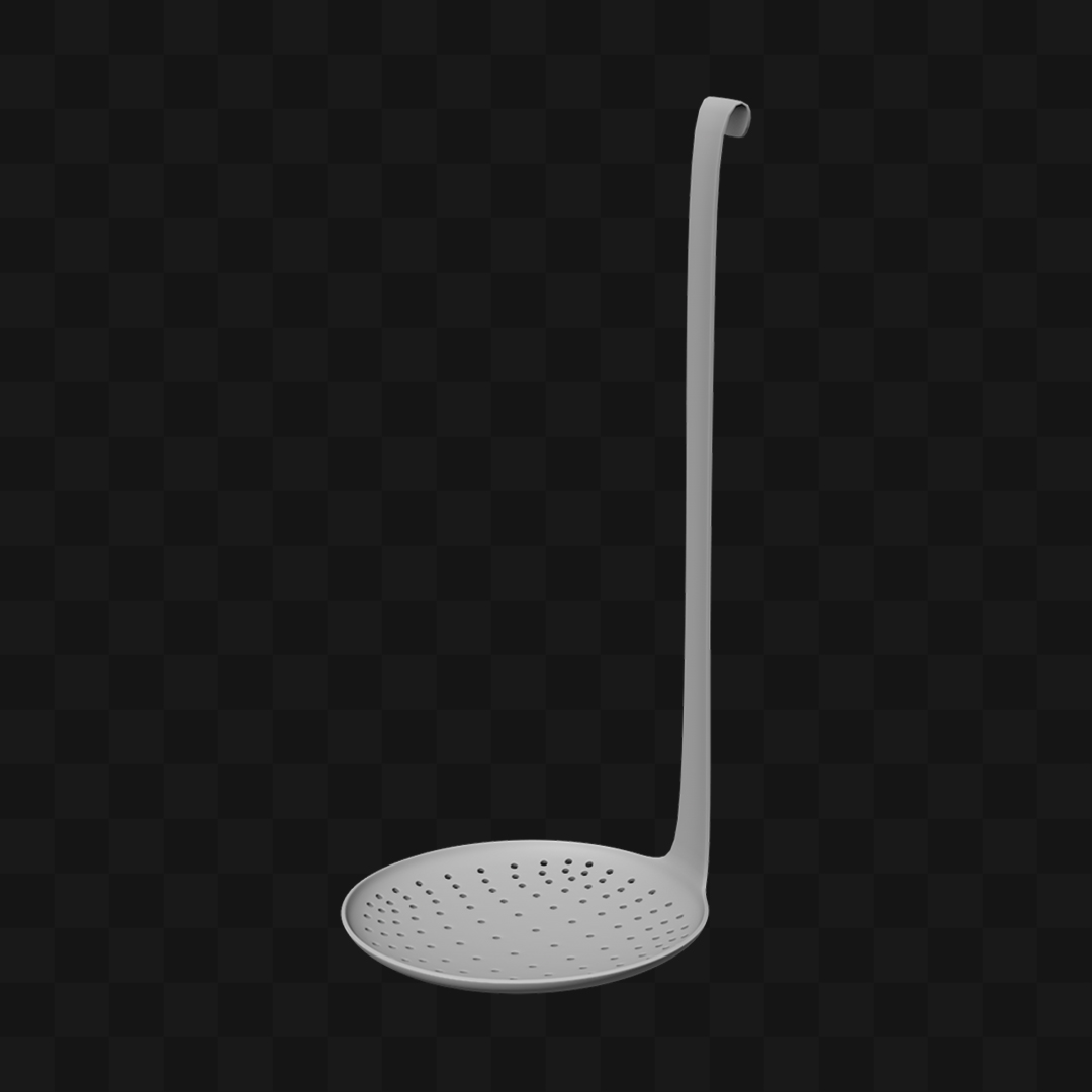 Escumadeira Utensílio de Cozinha - Modelo 3D