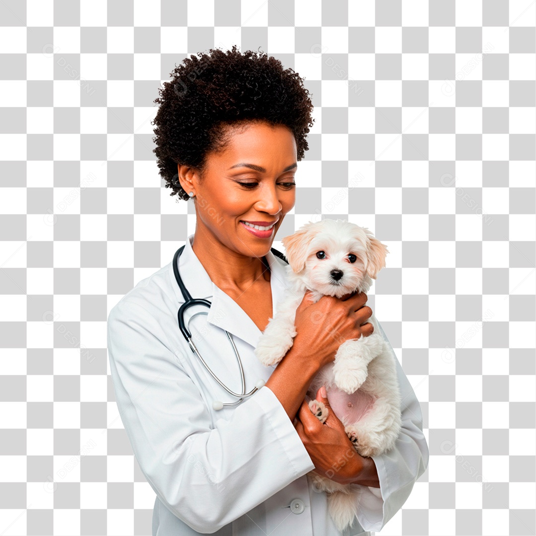 Mulher Segurando Cachorro PNG Transparente