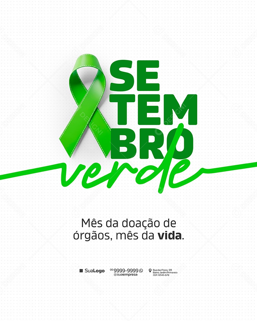 Setembro Verde Social Media PSD Editável