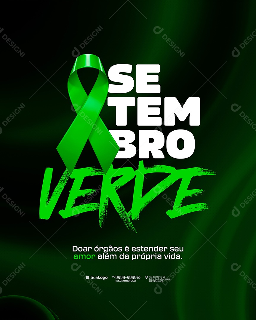 Setembro Verde Social Media PSD Editável
