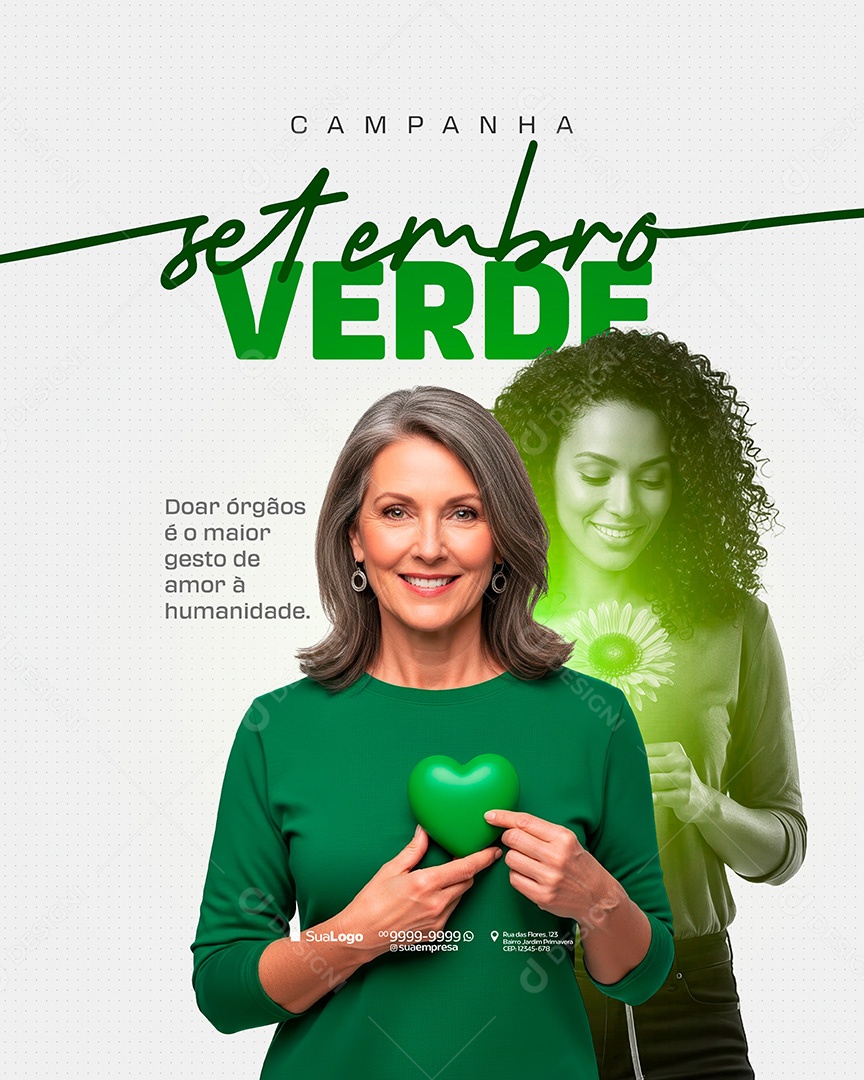 Setembro Verde Social Media PSD Editável