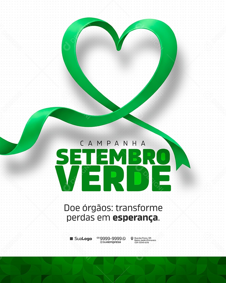 Setembro Verde Social Media PSD Editável
