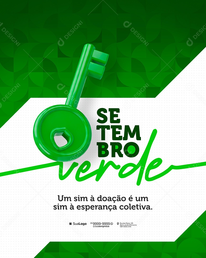 Setembro Verde Social Media PSD Editável