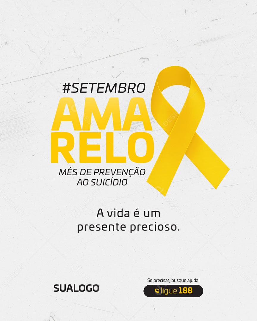 Setembro Amarelo Social Media PSD Editável