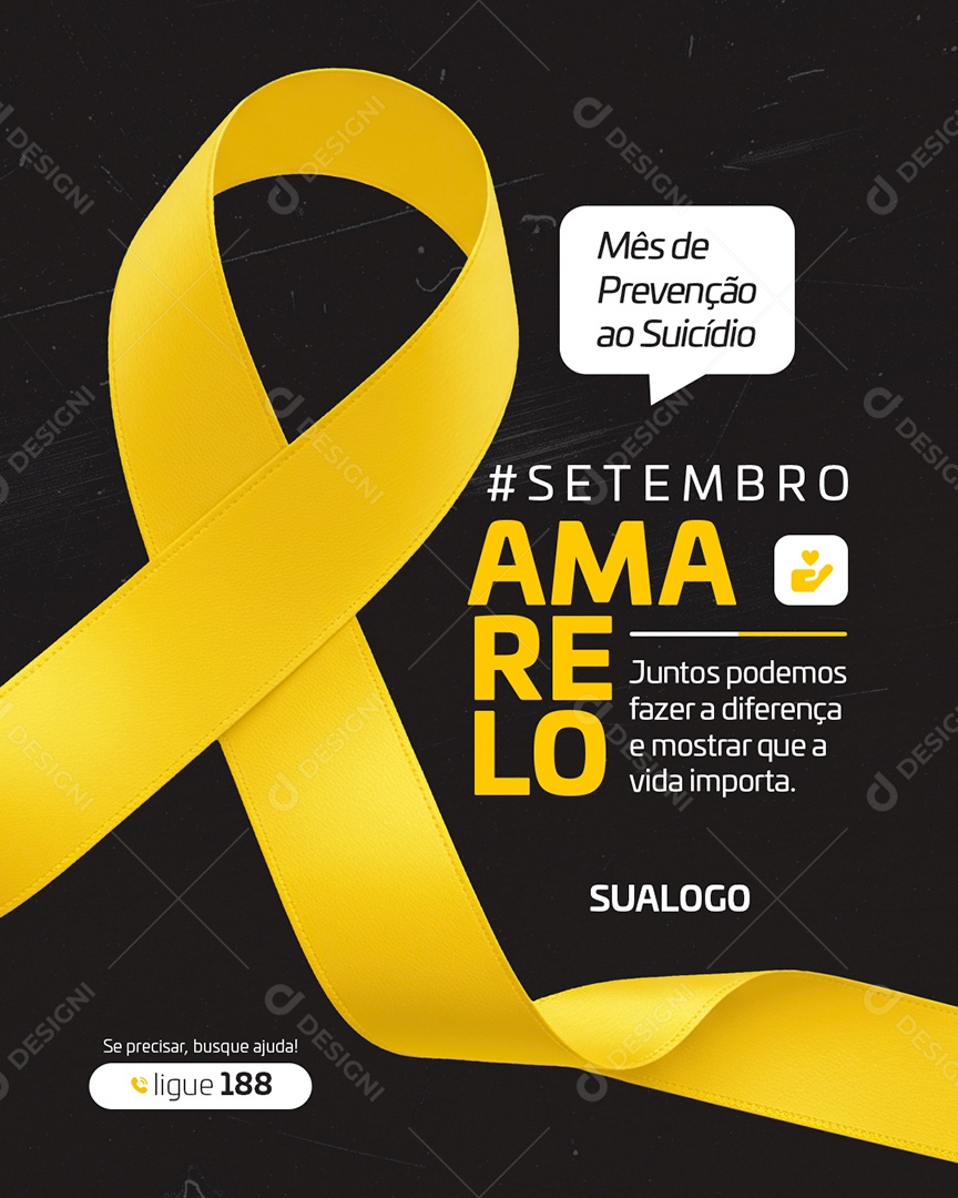 Setembro Amarelo Social Media PSD Editável