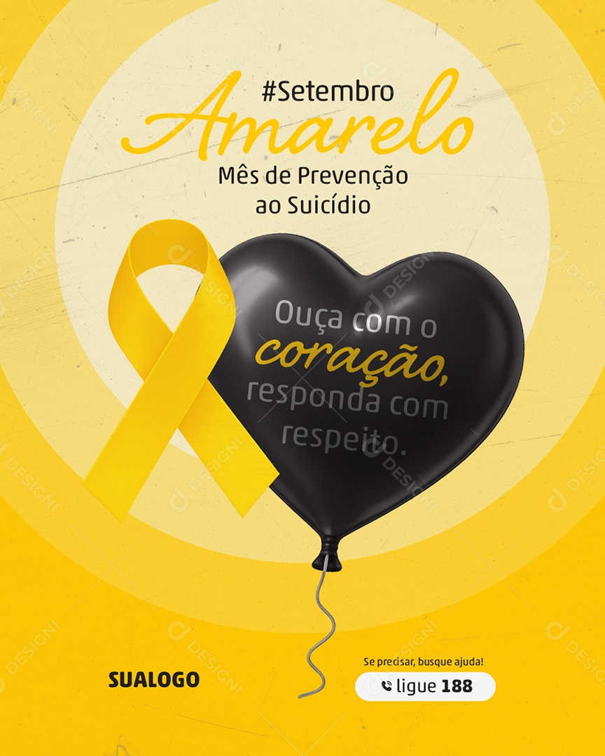 Setembro Amarelo Social Media PSD Editável