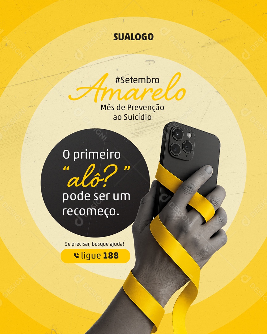 Setembro Amarelo Social Media PSD Editável