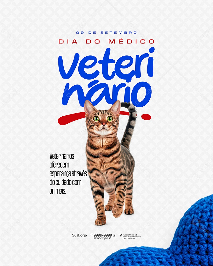 Dia do Médico Veterinário 09 de Setembro Social Media PSD Editável
