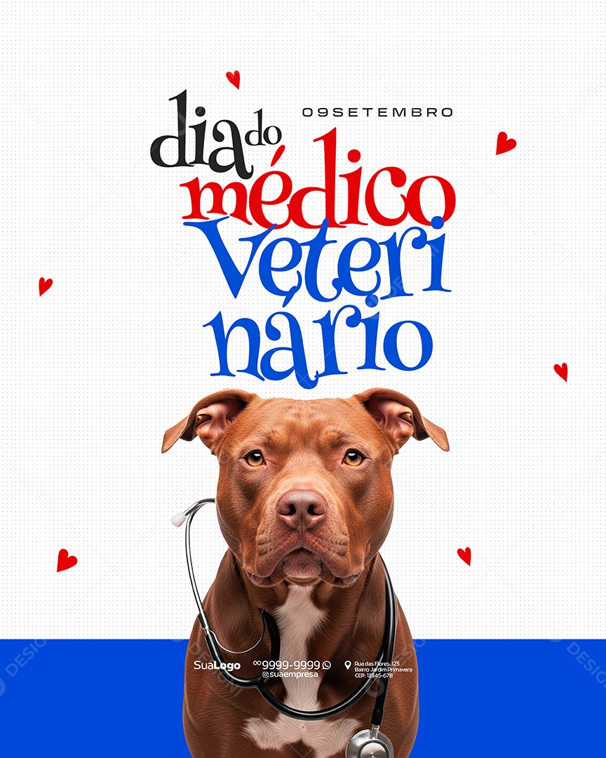 Dia do Médico Veterinário 09 de Setembro Social Media PSD Editável