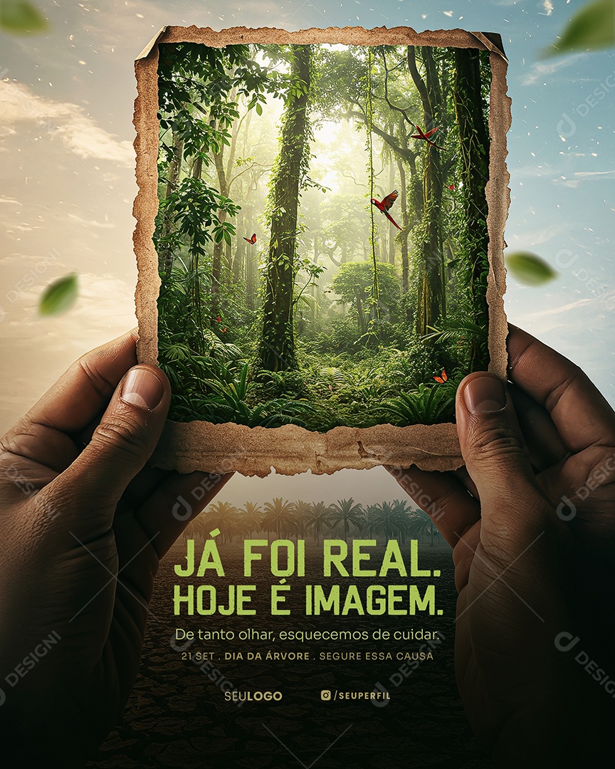 Dia da Árvore 21 de Setembro Social Media PSD Editável