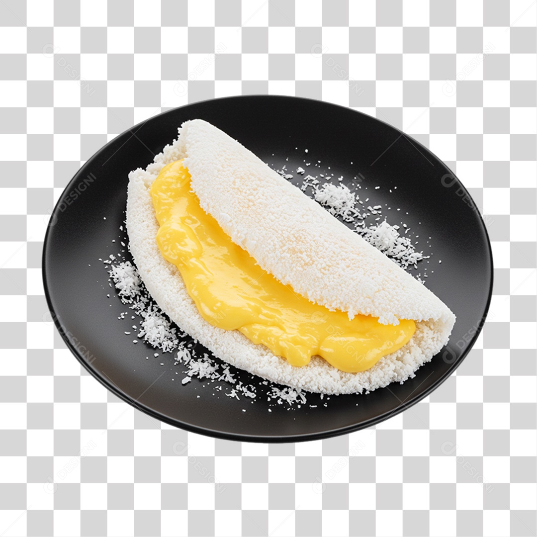 Lanche Tapioca Recheada PNG Transparente