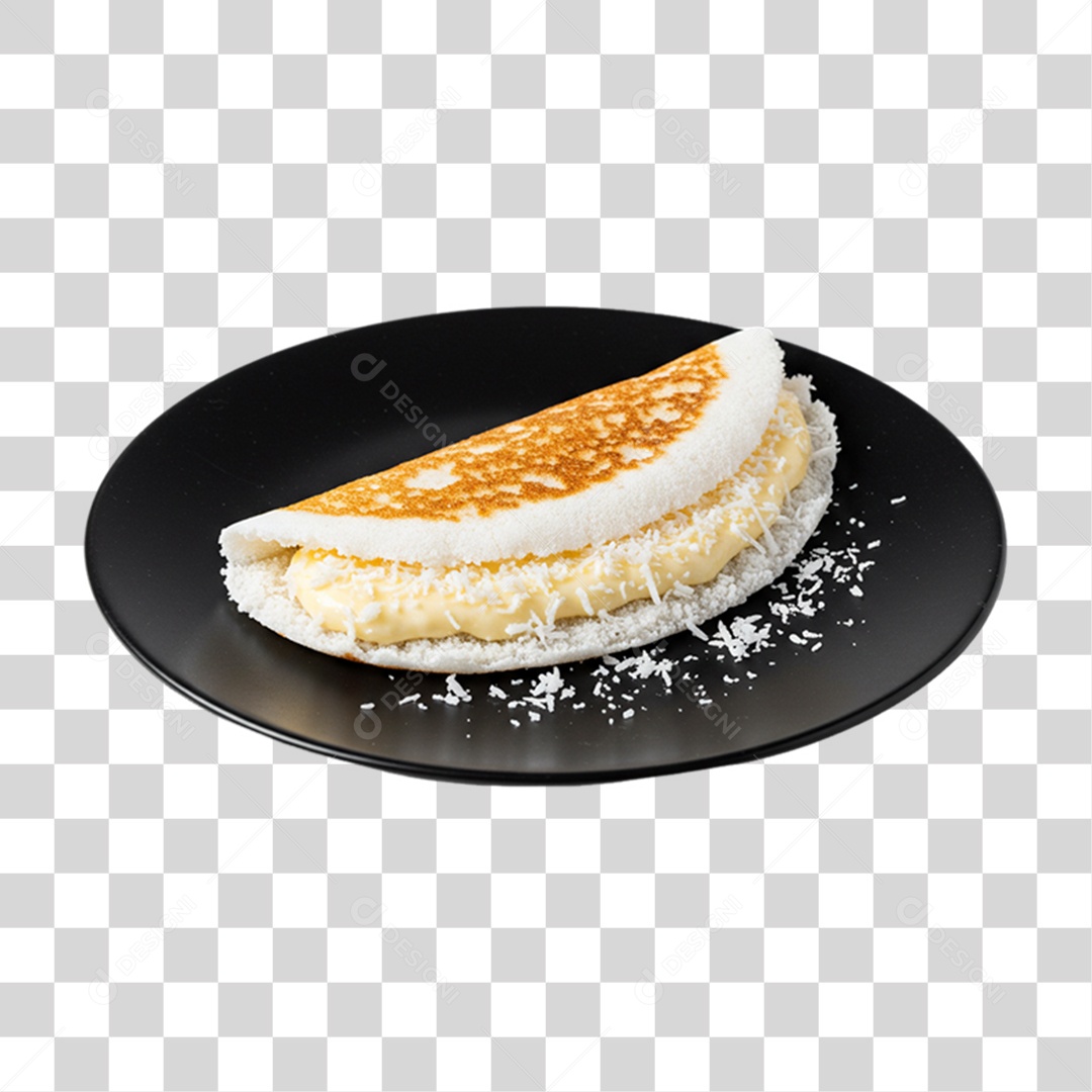 Lanche Tapioca Recheada PNG Transparente
