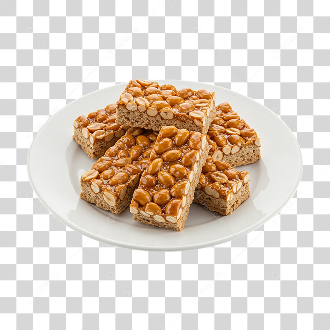 Doce Pé de Moleque PNG Transparente