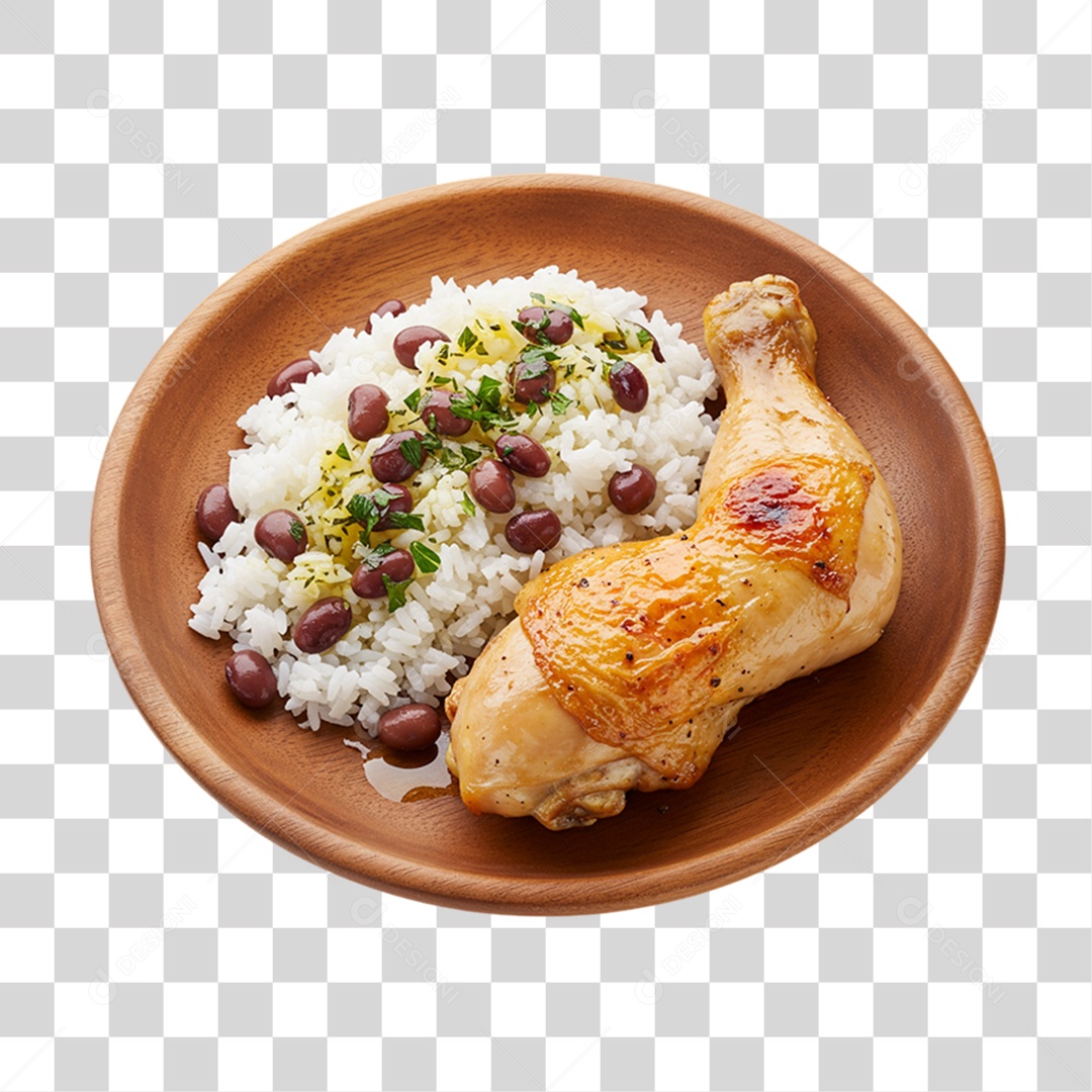 Porção PF Prato Feito PNG Transparente