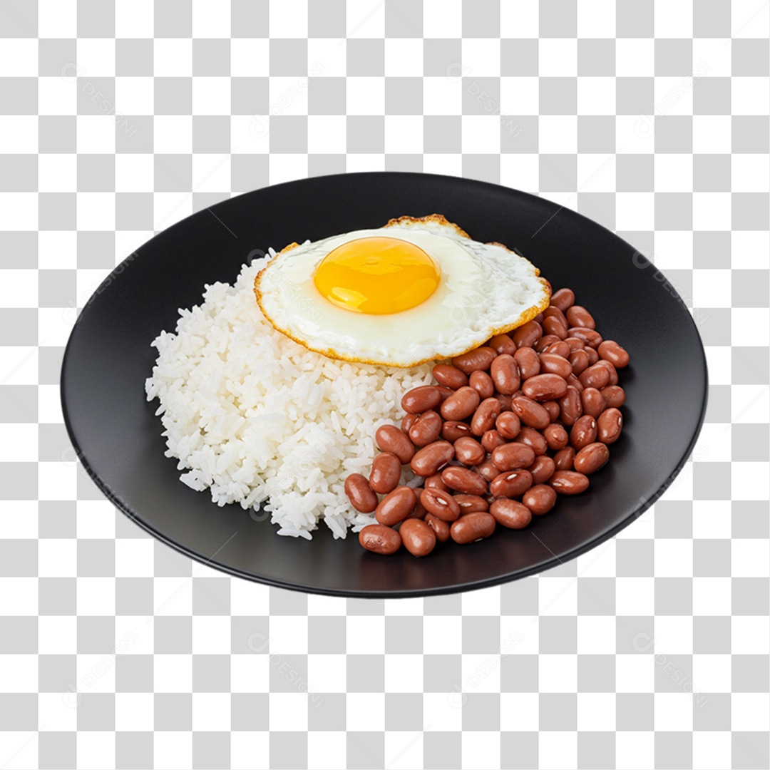 Porção PF Prato Feito PNG Transparente