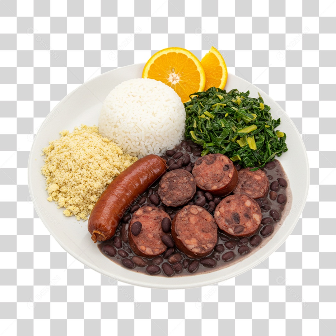 Porção PF Prato Feito PNG Transparente