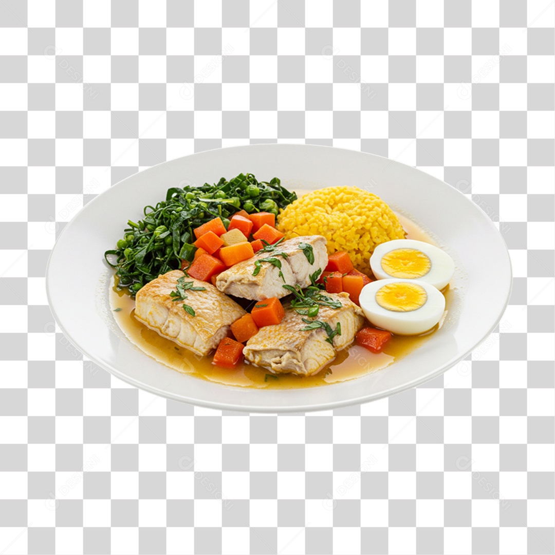 Porção de Peixe PNG Transparente