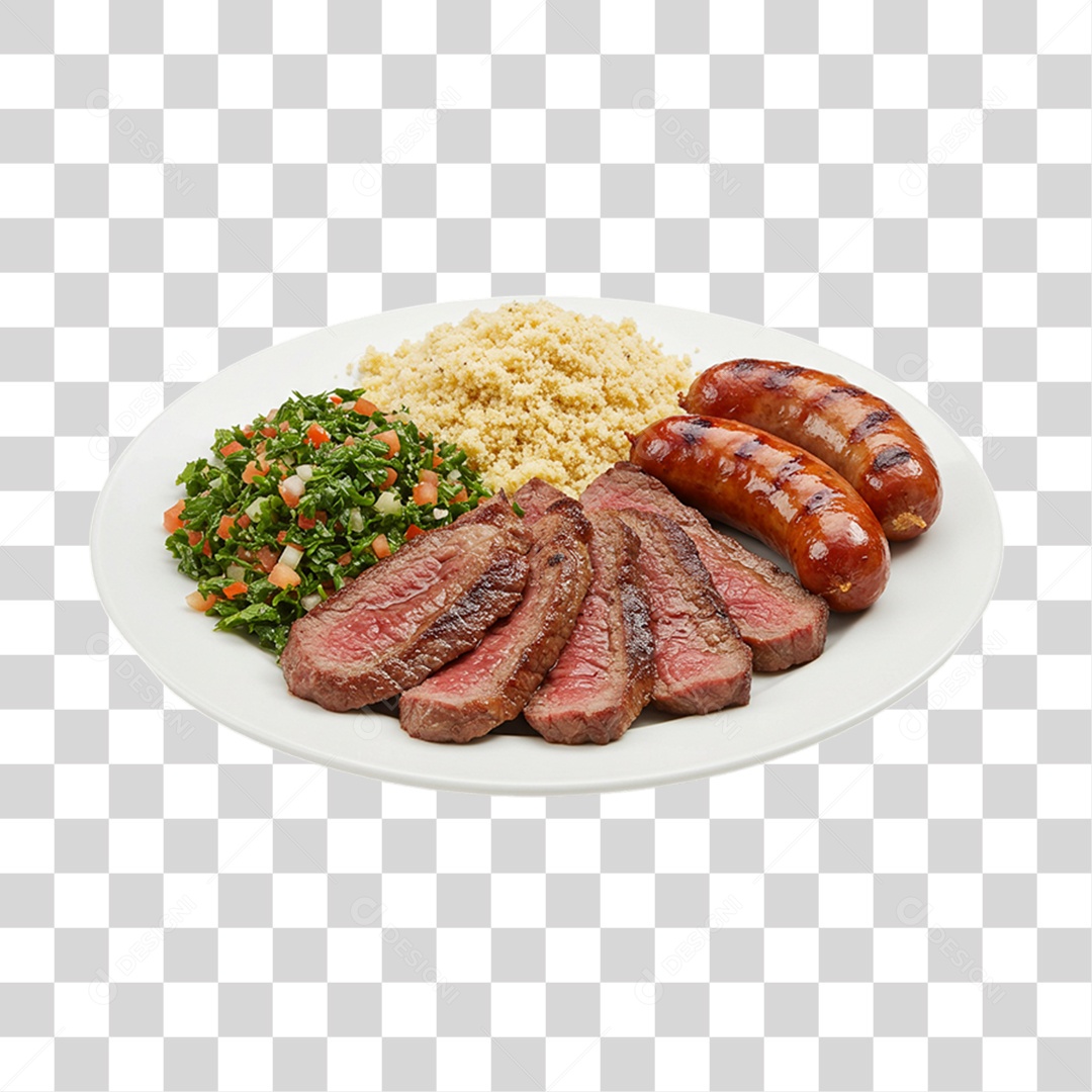 Porção PF Prato Feito PNG Transparente