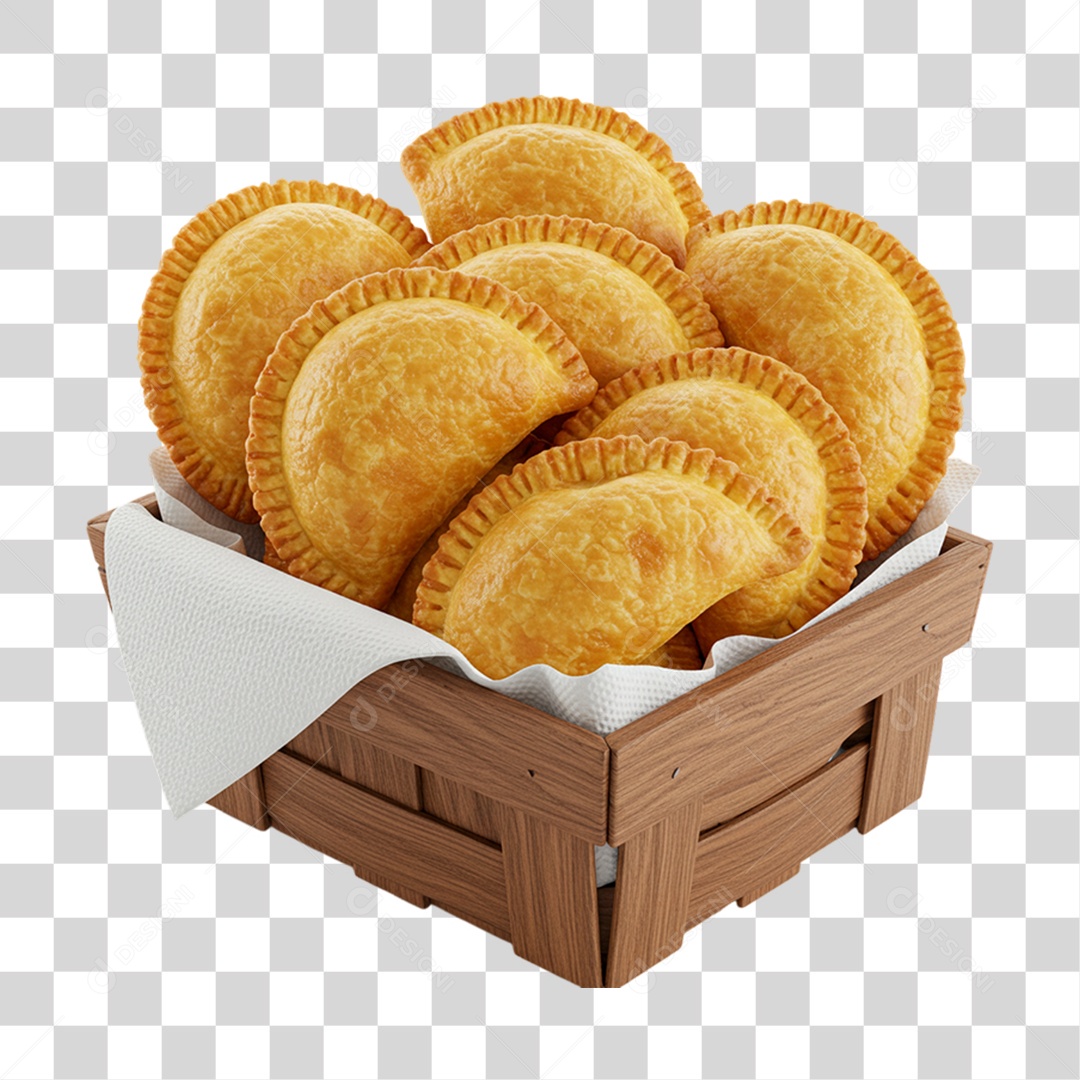 Cestas de Salgados PNG Transparente