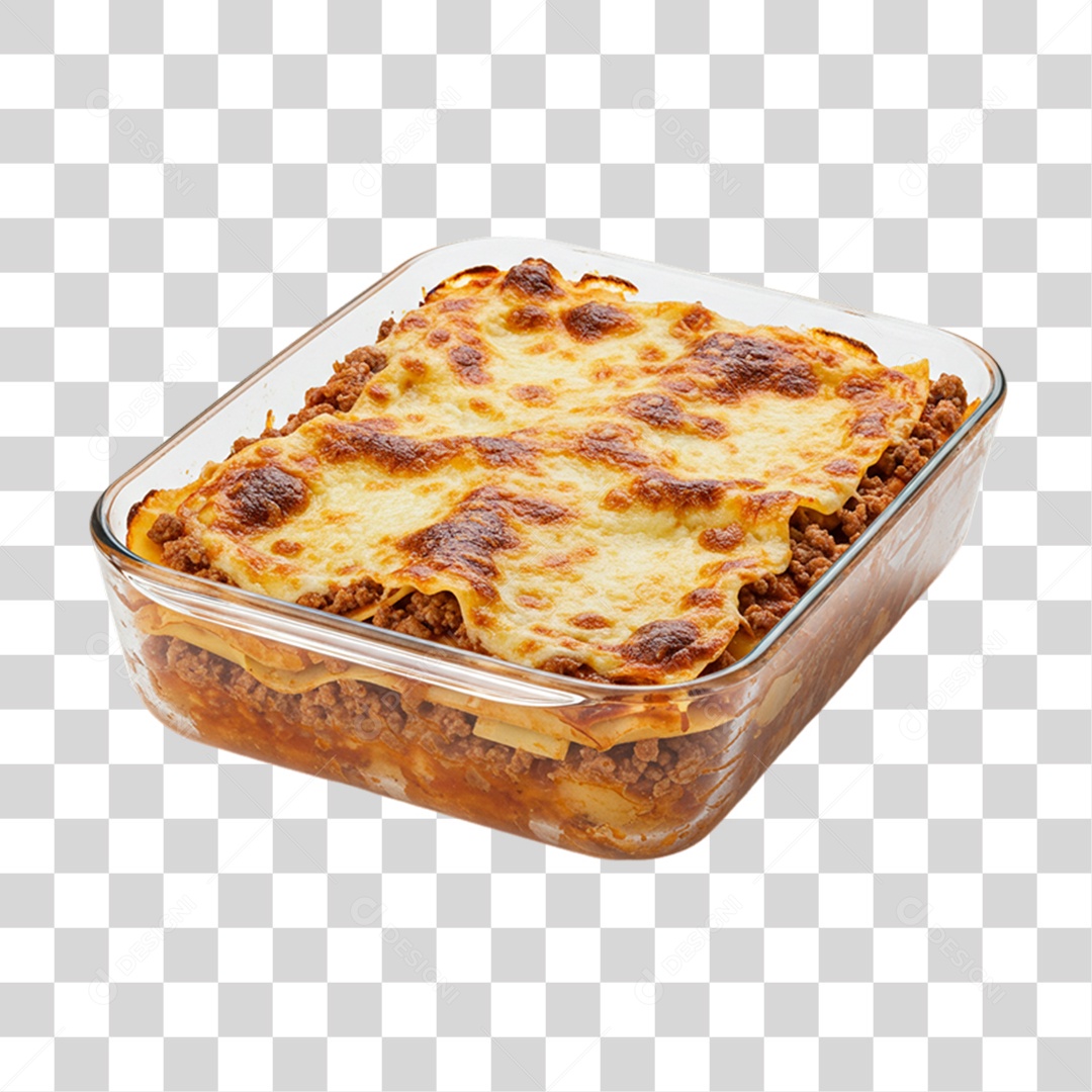 Bandeja com Lasanha PNG Transparente