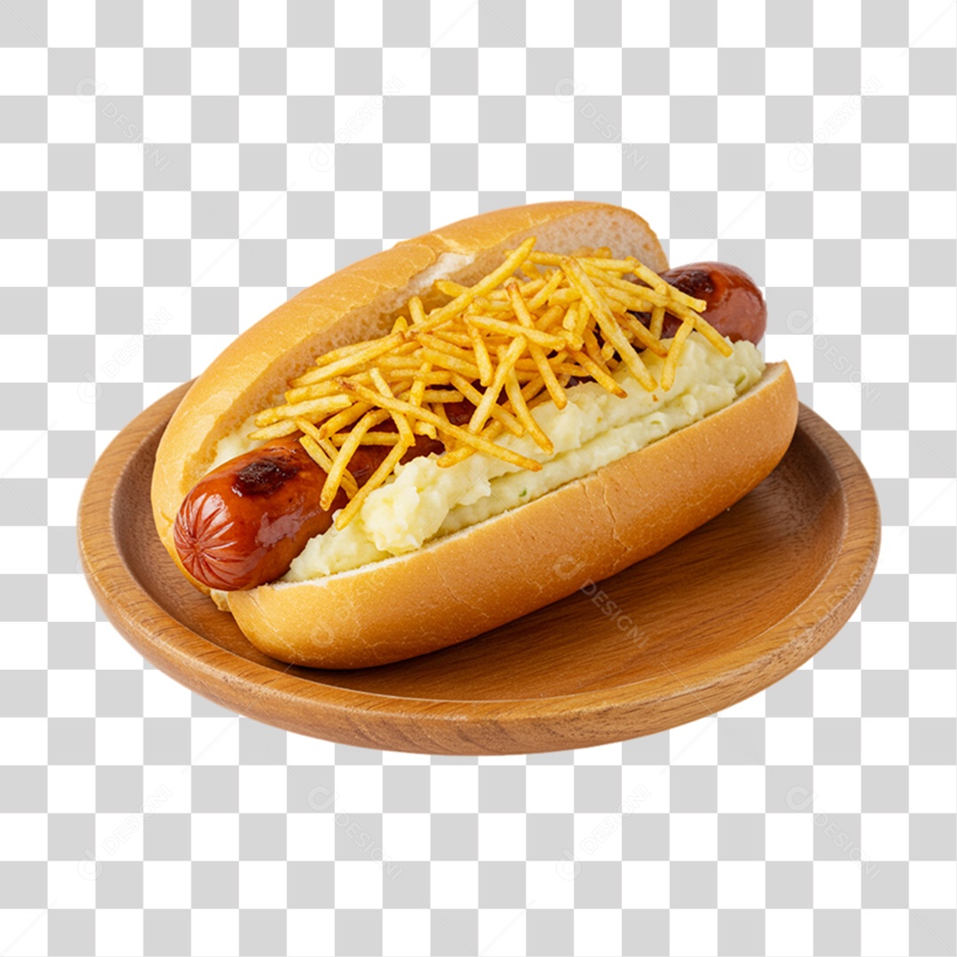 Lanche Hot-dog PNG Transparente