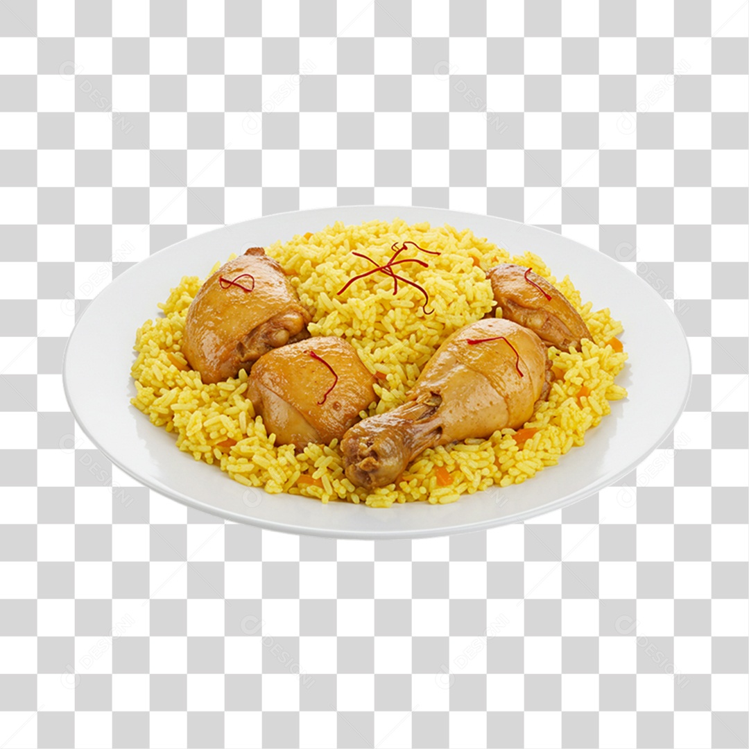 Porção de Galinhada PNG Transparente