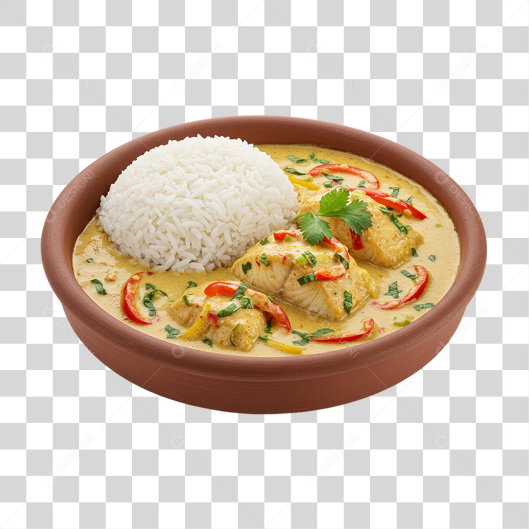 Porção de Galinha ao Molho PNG Transparente