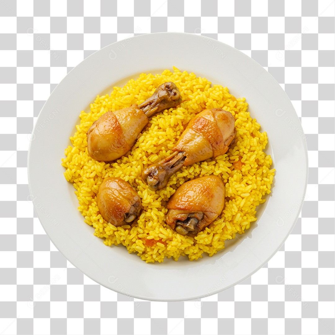 Porção de Galinhada PNG Transparente