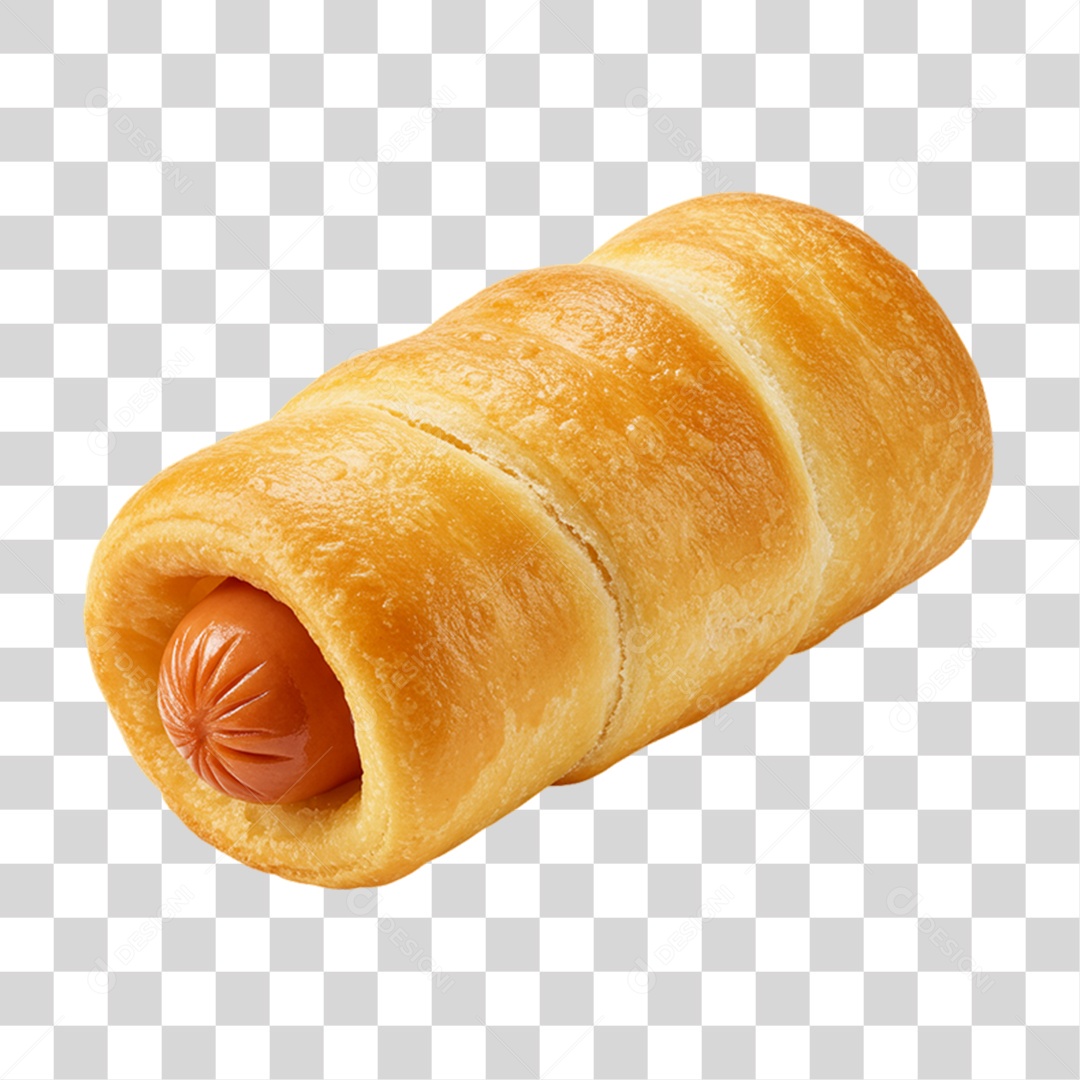 Salgado Enroladinho de Salsicha PNG Transparente
