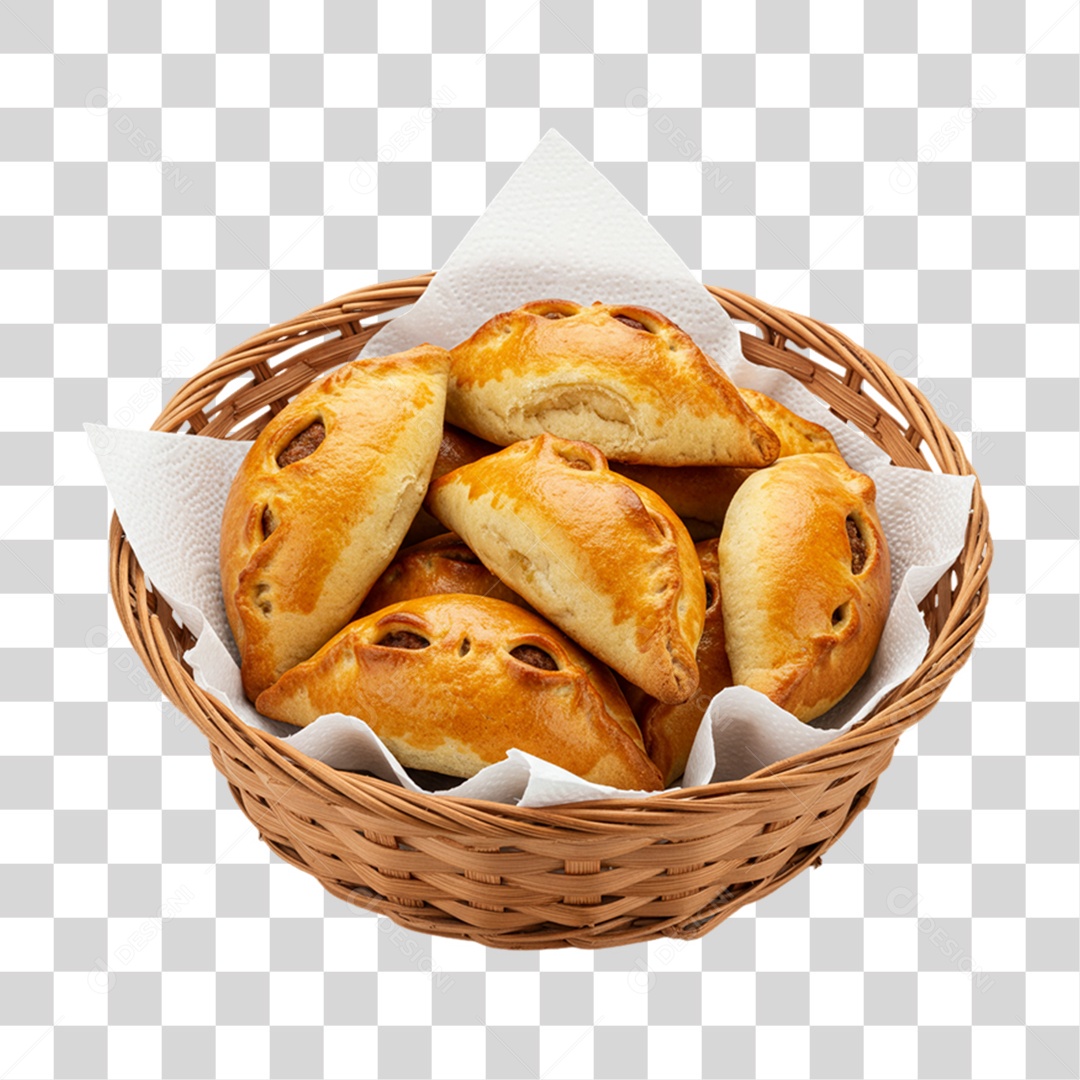 Cesta de Empadas PNG Transparente