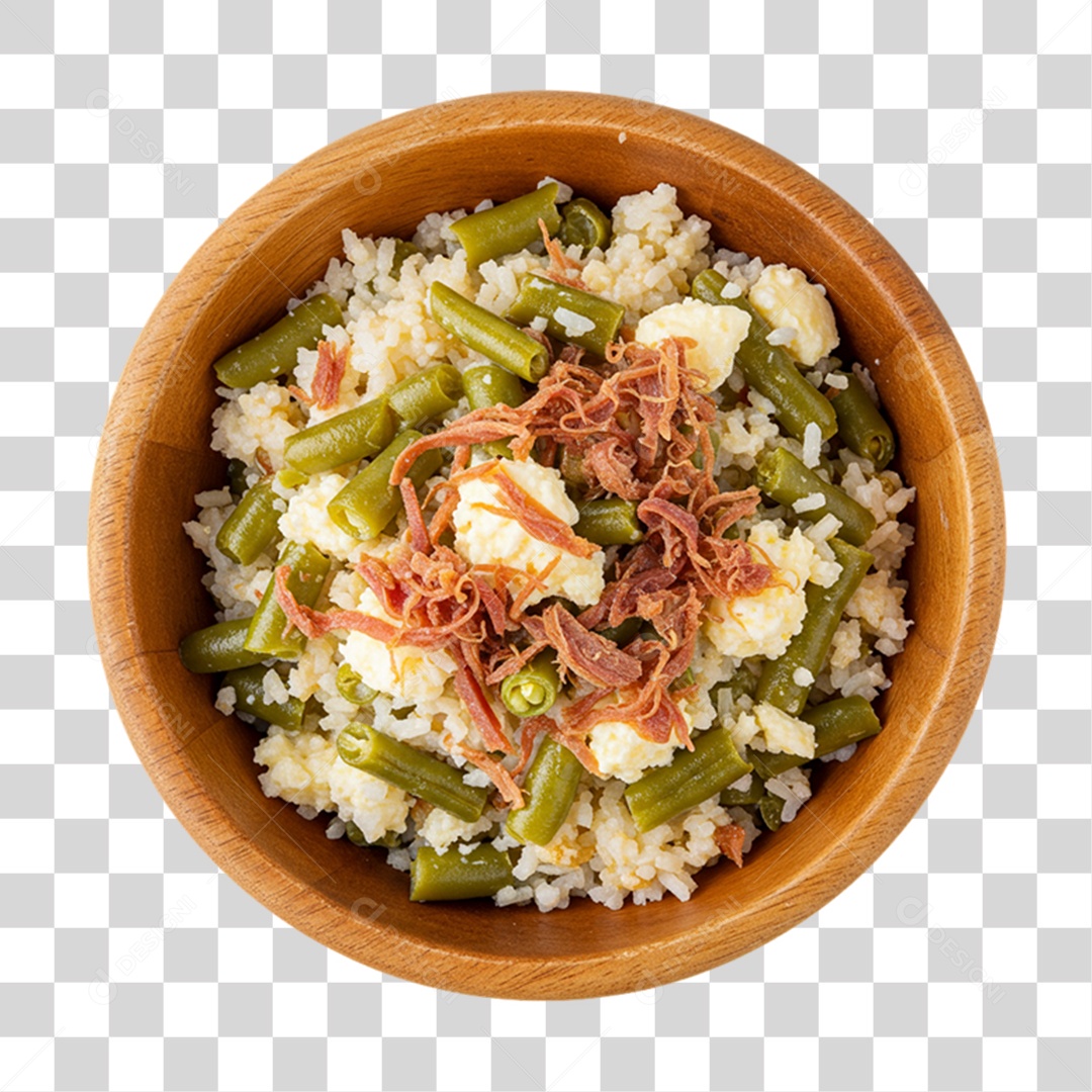 Porção Baião de Dois PNG Transparente