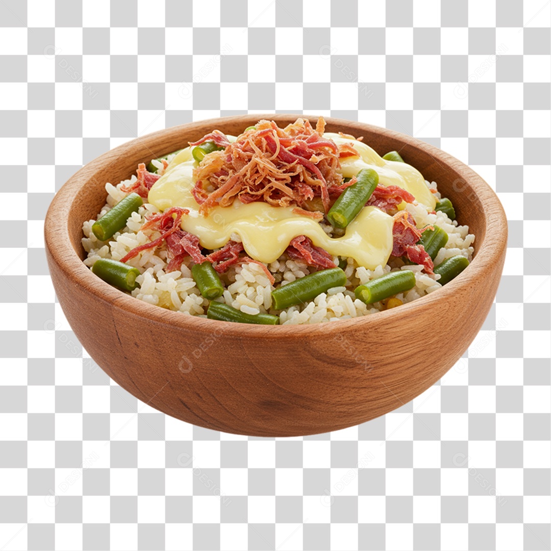 Porção Baião de Dois PNG Transparente