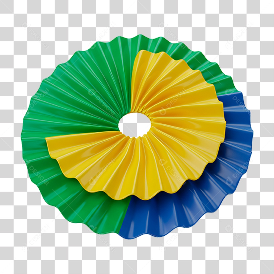 Elemento Estrela Composição Verde e Amarelo PNG Transparente