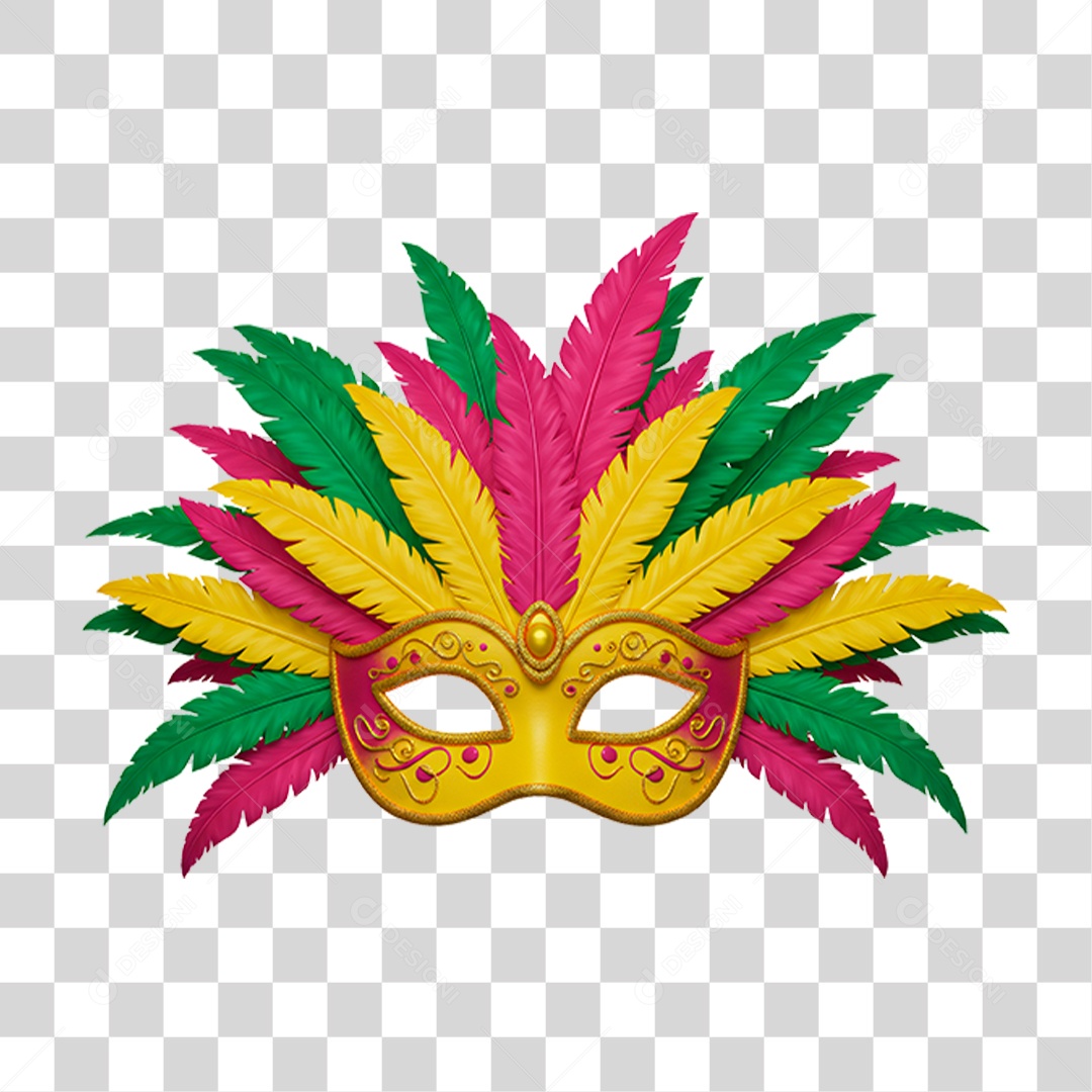 Máscara de Carnaval PNG Transparente