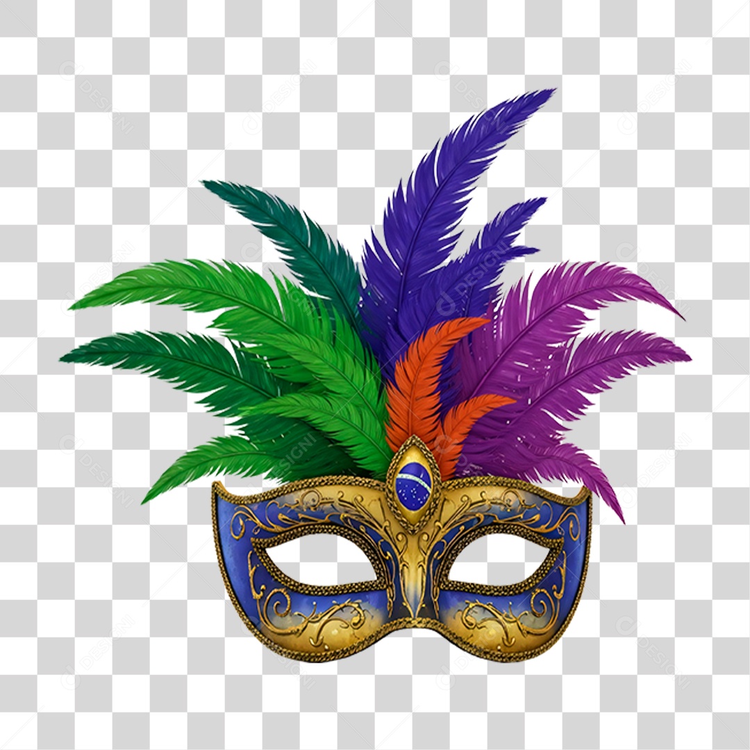 Máscara de Carnaval PNG Transparente