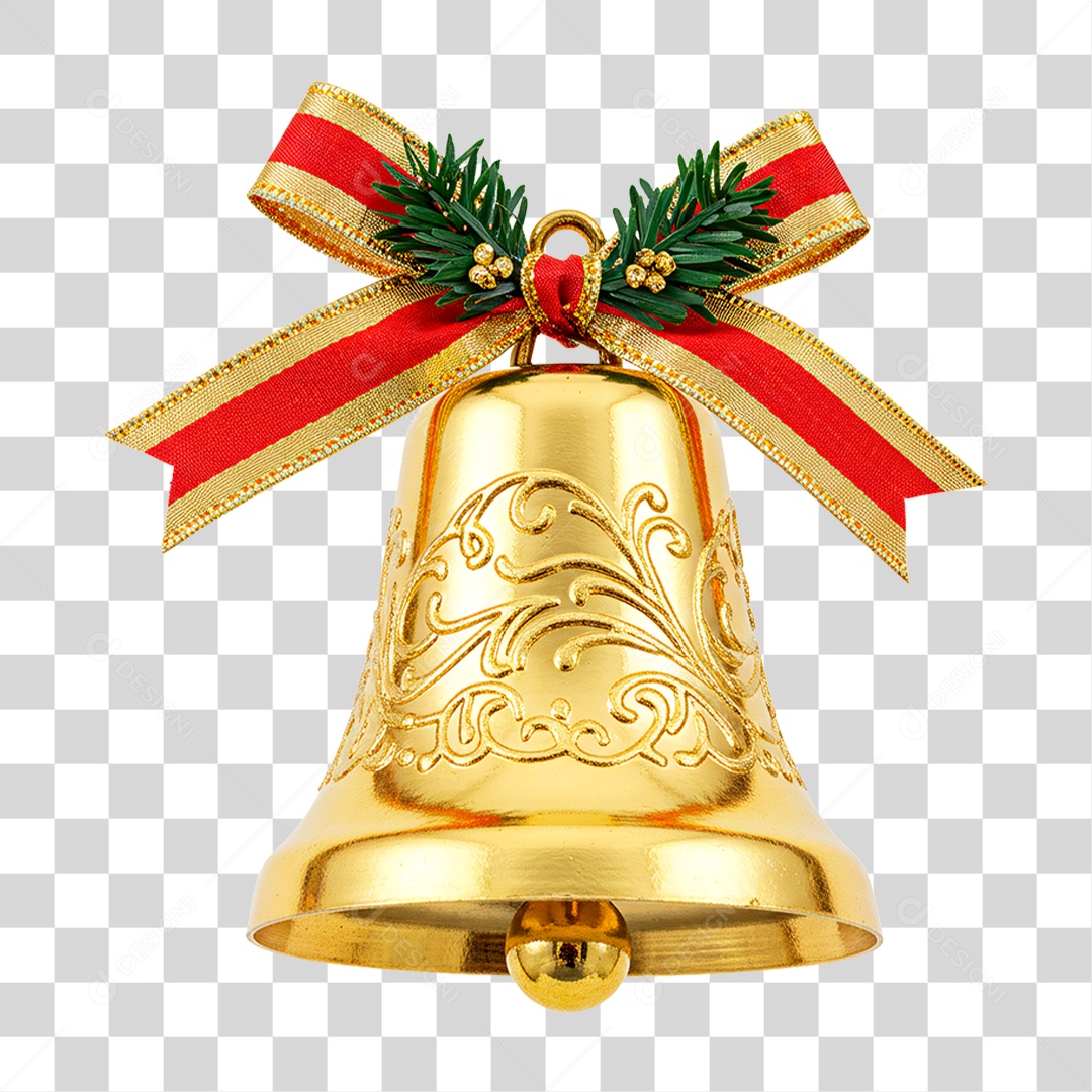 Sino de Natal PNG Transparente