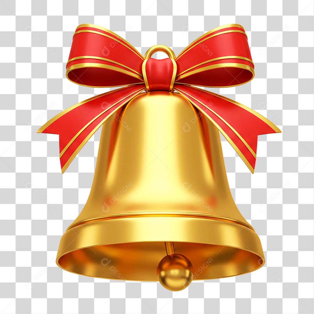 Sino de Natal PNG Transparente