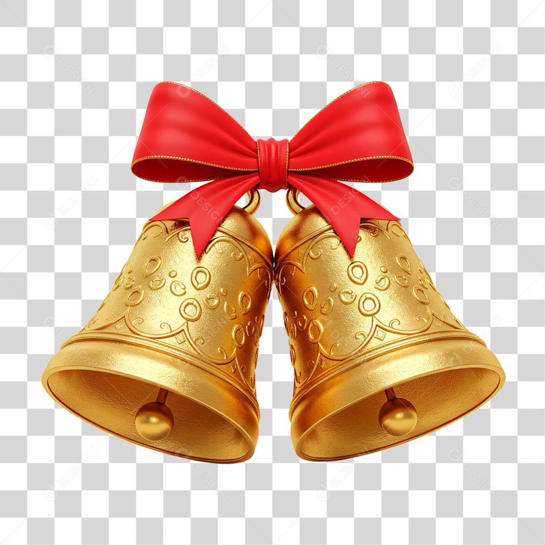 Sino de Natal PNG Transparente