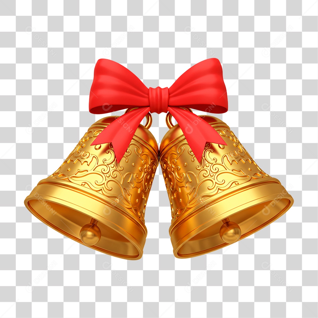 Sino de Natal PNG Transparente