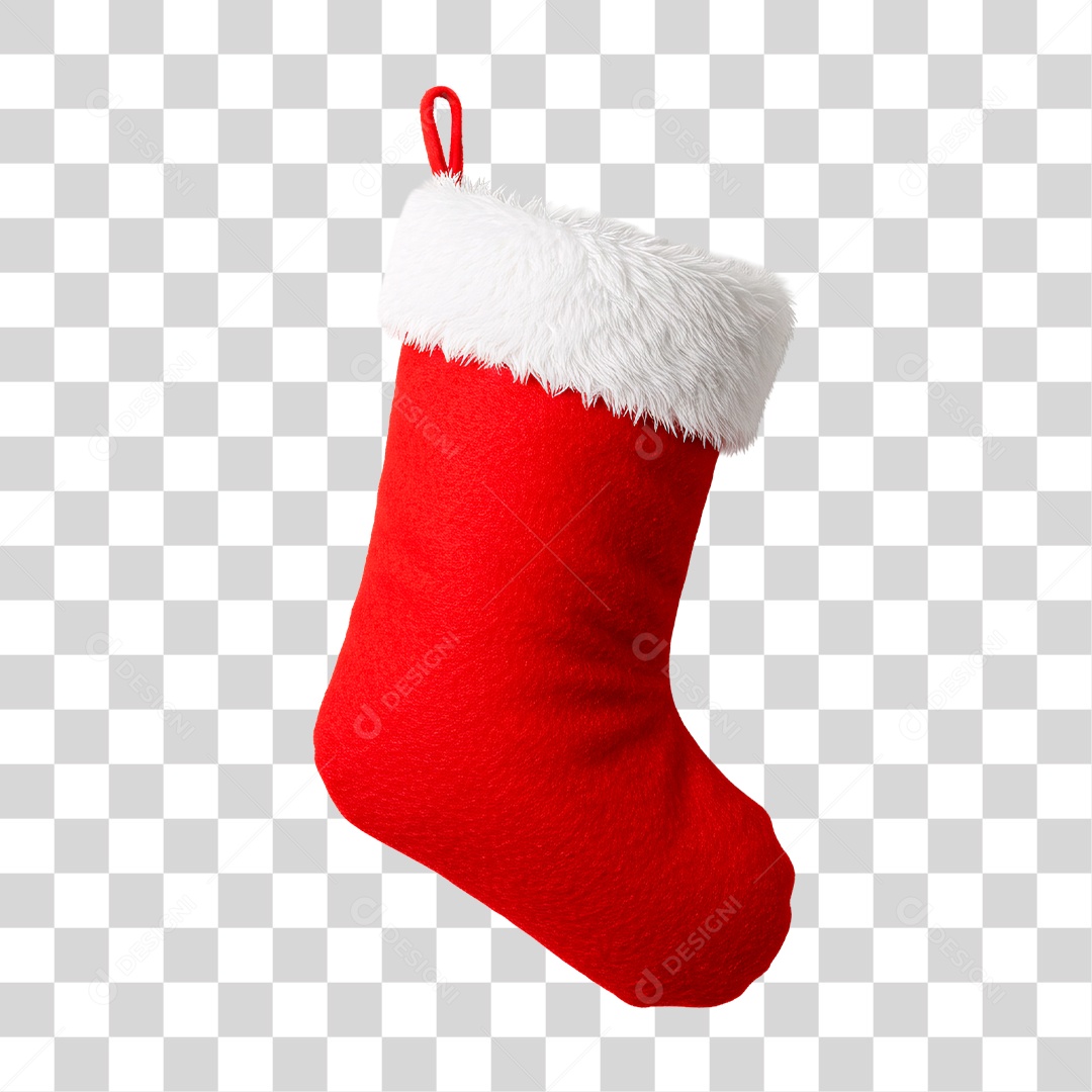 Meia de Natal PNG Transparente