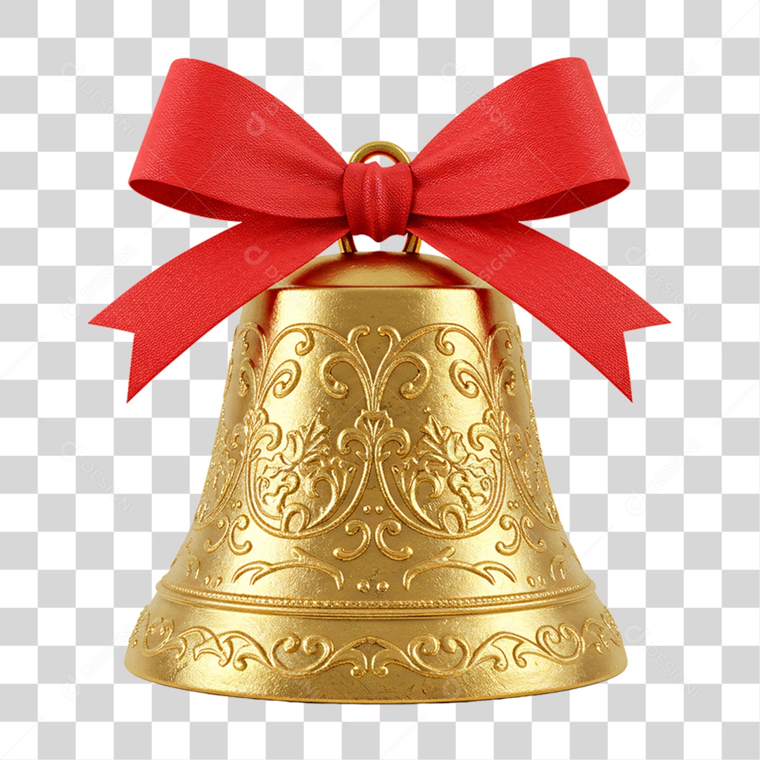 Sino de Natal PNG Transparente