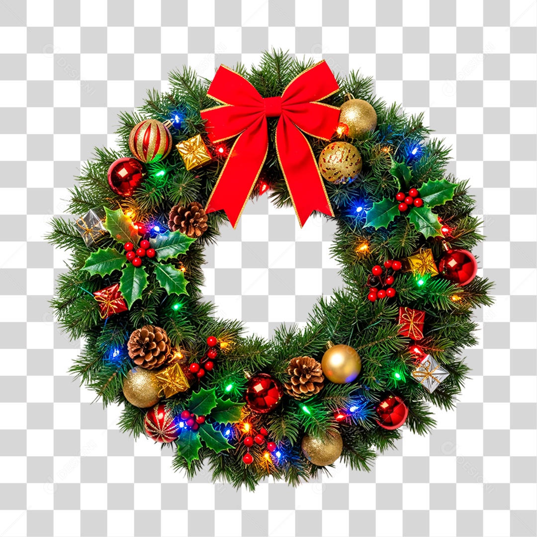 Guirlanda de Natal PNG Transparente