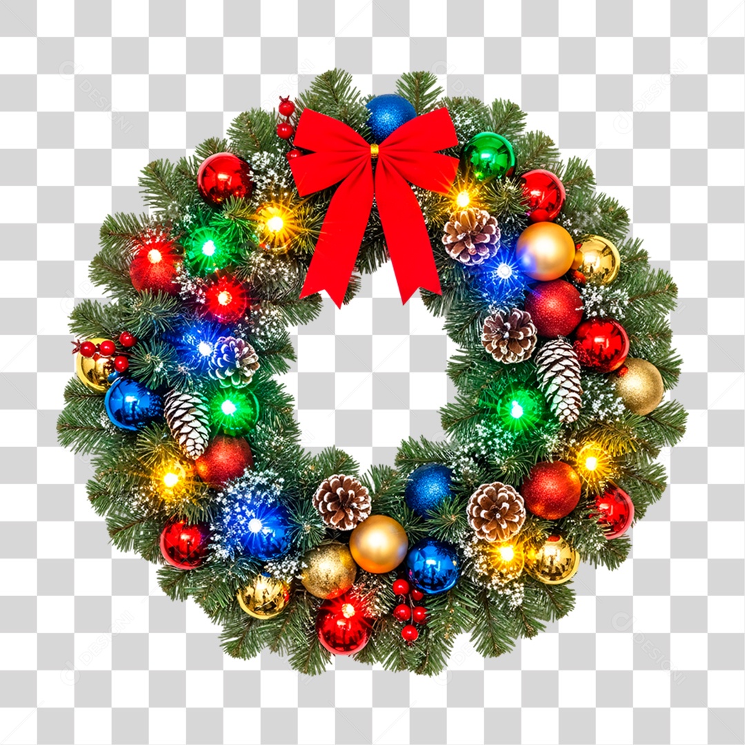 Guirlanda de Natal PNG Transparente