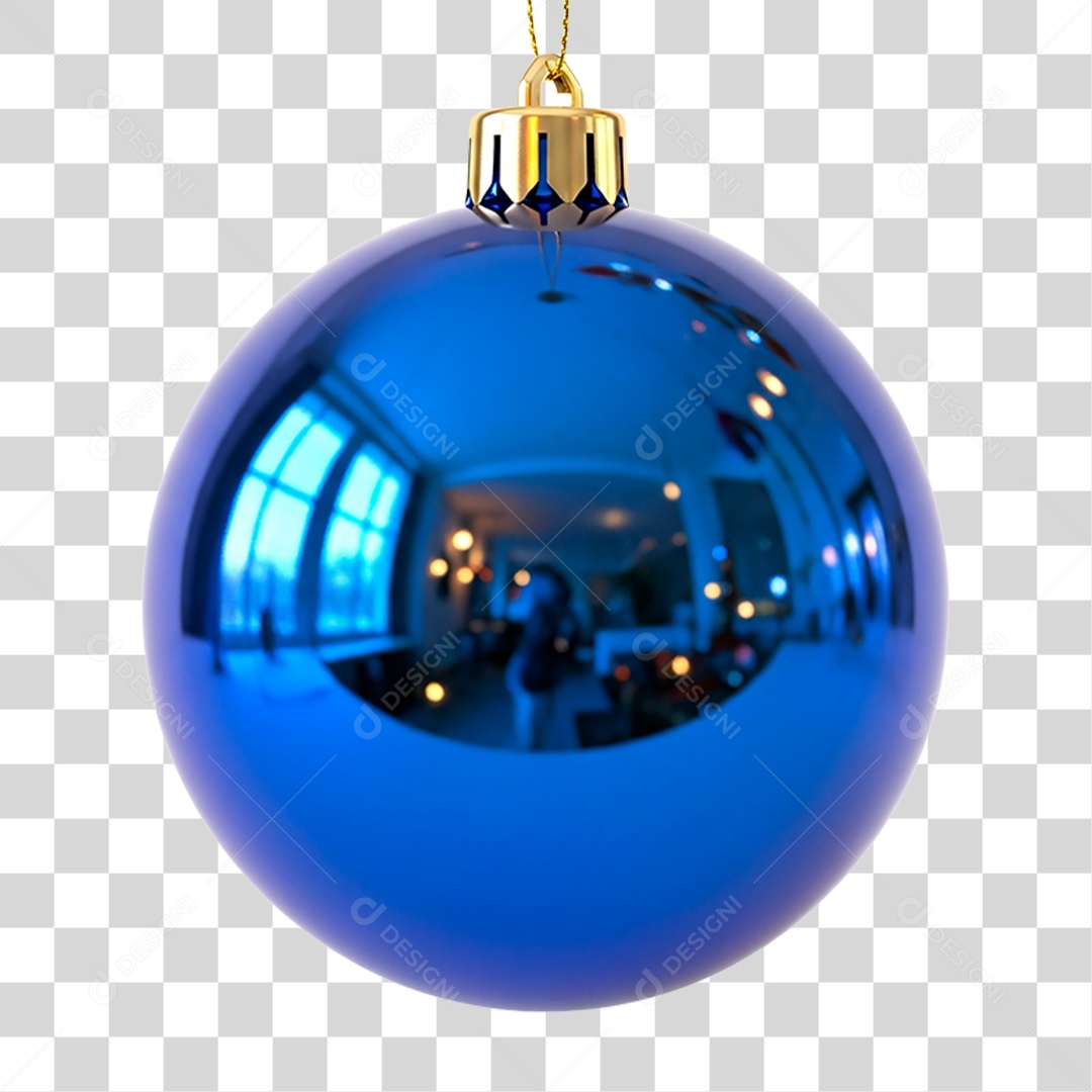 Bola de Natal Vermelha PNG Transparente