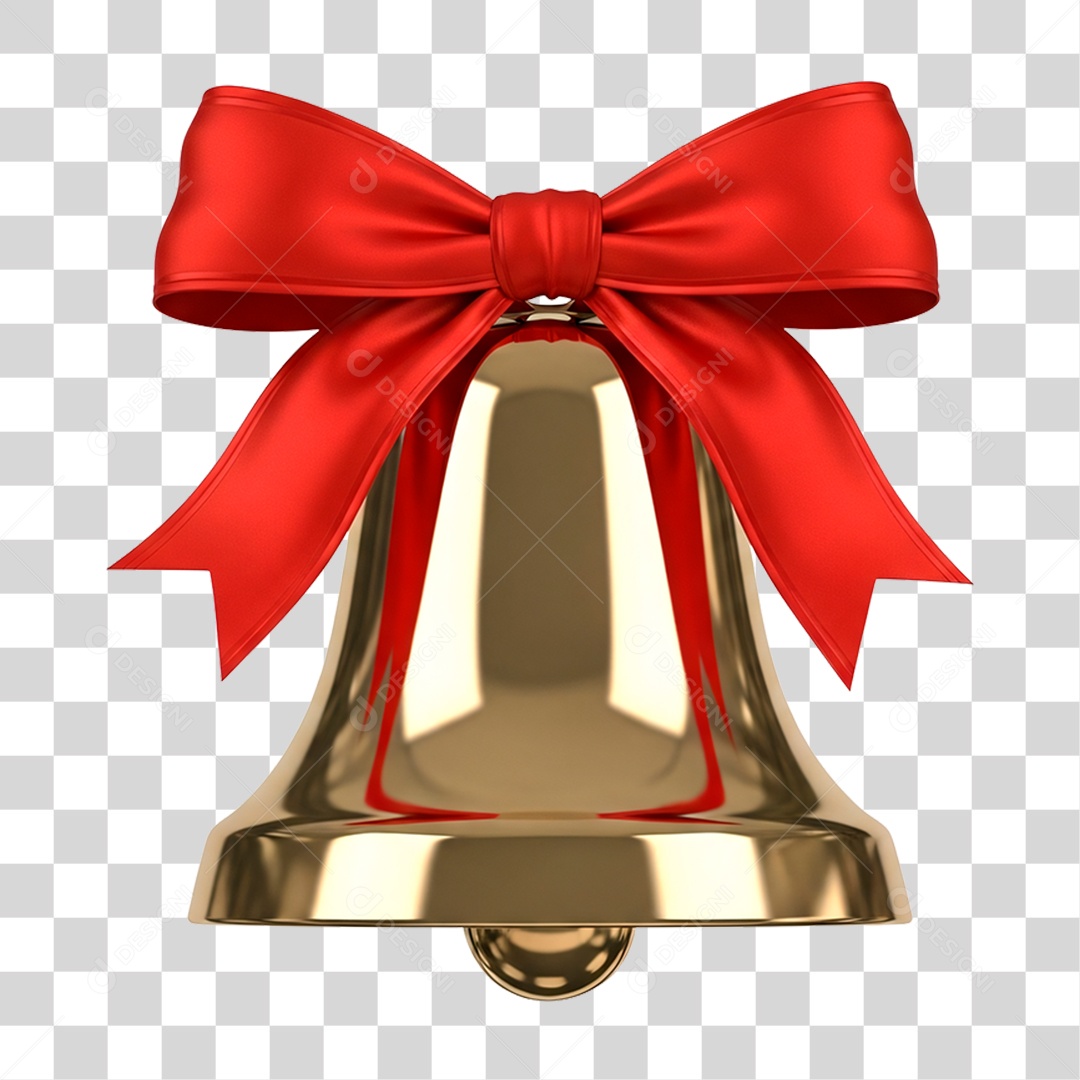 Sino de Natal PNG Transparente