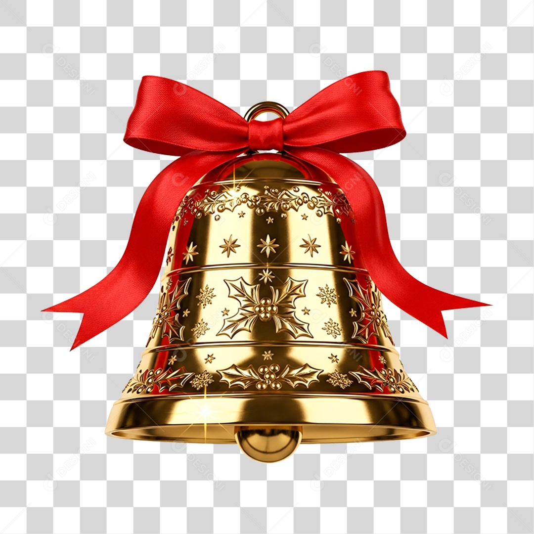 Sino de Natal PNG Transparente